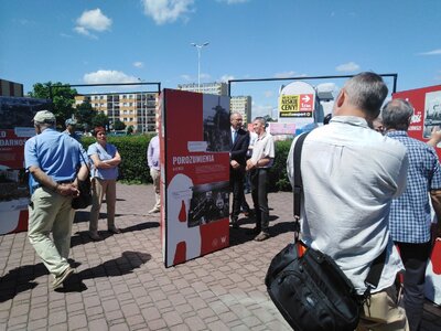 Otwarcie wystawy IPN „TU rodziła się »Solidarność«” – Ostrołęka, 1 lipca 2020. Fot. IPN