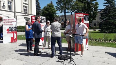 Otwarcie wystawy IPN „TU rodziła się »Solidarność«” – Radom, 1 lipca 2020. Fot. IPN