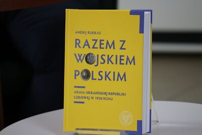 Dyskusja wokół książki Andrija Rukkasa „Razem z Wojskiem Polskim. Armia Ukraińskiej Republiki Ludowej w 1920 r.” – 8 lipca 2020. Fot. A. Wierzchowska (IPN)