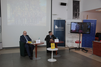 Dyskusja wokół książki Andrija Rukkasa „Razem z Wojskiem Polskim. Armia Ukraińskiej Republiki Ludowej w 1920 r.” – 8 lipca 2020. Fot. Piotr Życieński (IPN)