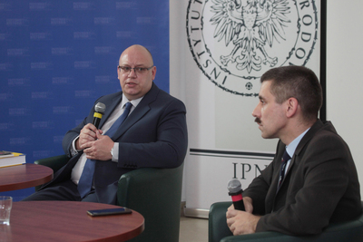 Dyskusja wokół książki Andrija Rukkasa „Razem z Wojskiem Polskim. Armia Ukraińskiej Republiki Ludowej w 1920 r.” – 8 lipca 2020. Fot. Piotr Życieński (IPN)