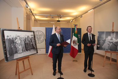 Otwarcie wystawy „Meksyk i Polska: wspólna droga. Wizyta generała Władysława Sikorskiego w Meksyku w 1942 roku” – Warszawa, 9 lipca 2020. Fot. Piotr Życieński (IPN)
