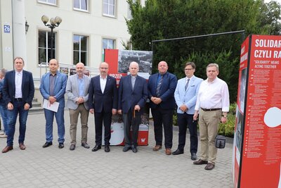 Otwarcie wystawy IPN „TU rodziła się »Solidarność«” – Mrągowo, 21 lipca 2020