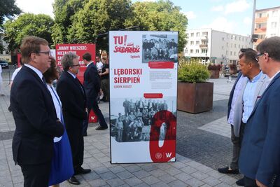 Otwarcie wystawy IPN „TU rodziła się »Solidarność«” – Lębork, 21 lipca 2020