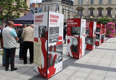Otwarcie wystawy IPN „TU rodziła się »Solidarność«” – Bielsko-Biała, 17 lipca 2020. Fot. A. Kasprzykowski