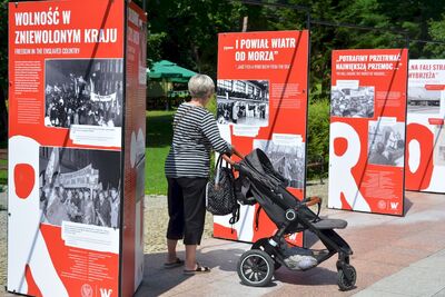 Otwarcie wystawy „TU rodziła się Solidarność” – Starachowice, 21 lipca 2020. Fot. Katarzyna Pronobis (IPN)