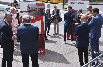 Otwarcie wystawy „TU rodziła się Solidarność” – Stargard, 21 lipca 2020. Fot. M. Manowski (IPN)