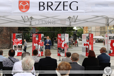 Otwarcie wystawy „Tu rodziła się Solidarność” – Brzeg, 21 lipca 2020. Fot. IPN