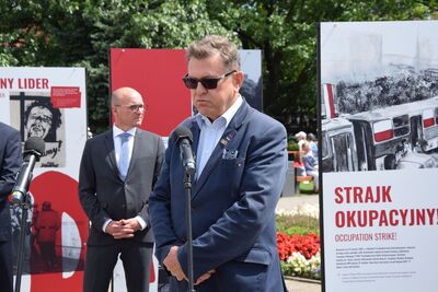Otwarcie wystawy IPN „TU rodziła się »Solidarność«” – Włocławek, 21 lipca 2020