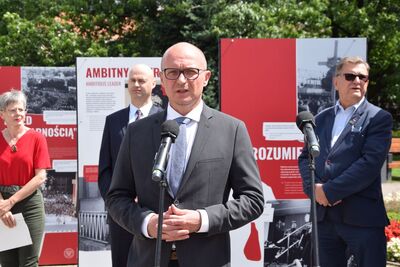 Otwarcie wystawy IPN „TU rodziła się »Solidarność«” – Włocławek, 21 lipca 2020