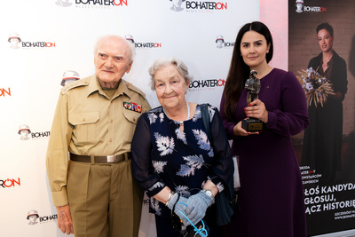 Władysław Rosiński, ps. Zapałka, Hanna Stanik ps. Hanka, Agnieszka Łesiuk-Krajewska Organizatorka Kampanii BohaterON