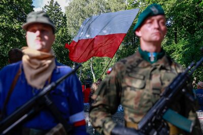 Warszawskie Powązki, Godzina „W” – 1 sierpnia 2020. Fot. Sławek Kasper (IPN)