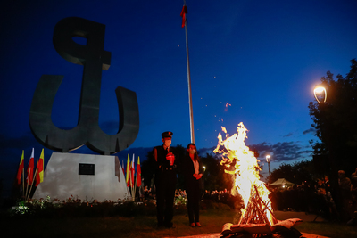 Uroczystości w 76. rocznicę wybuchu Powstania Warszawskiego – 1 sierpnia 2020. Fot. Sławek Kasper (IPN)