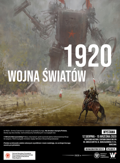 Do plakatu wykorzystano obraz Jakuba Różalskiego „Sierp i młot”