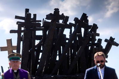 W hołdzie ofiarom „Operacji polskiej” NKWD w latach 1937–1938 – Warszawa, 11 sierpnia 2020. Fot. Sławek Kasper (IPN)