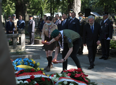 Uroczystości w 100. rocznicę zawarcia sojuszu Piłsudski-Petlura – Warszawa, 14 sierpnia 2020. Fot. Piotr Życieński (IPN)