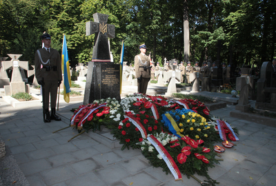 Uroczystości w 100. rocznicę zawarcia sojuszu Piłsudski-Petlura – Warszawa, 14 sierpnia 2020. Fot. Piotr Życieński (IPN)