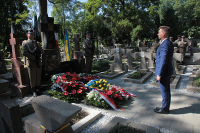 Uroczystości w 100. rocznicę zawarcia sojuszu Piłsudski-Petlura – Warszawa, 14 sierpnia 2020. Fot. Piotr Życieński (IPN)