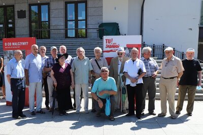 Otwarcie wystawy „TU rodziła się Solidarność” – Białystok, 14 sierpnia 2020. Fot. A.P..