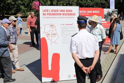 Otwarcie wystawy „TU rodziła się Solidarność” – Białystok, 14 sierpnia 2020. Fot. A.P..