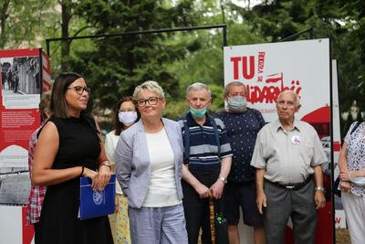 Otwarcie wystawy „TU rodziła się Solidarność” w Szczecinie – 14 sierpnia 2020