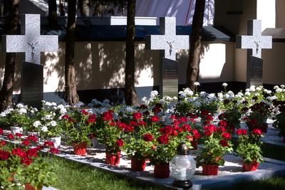 Cmentarz Bohaterów 1920 roku w Ossowie – 15 sierpnia 2020. Fot. Sławek Kasper (IPN)