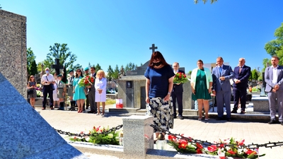 Węgrów –  mogiła żołnierzy Wojska Polskiego poległych podczas wojny polsko-bolszewickiej – 15 sierpnia 2020. Fot. M.N.