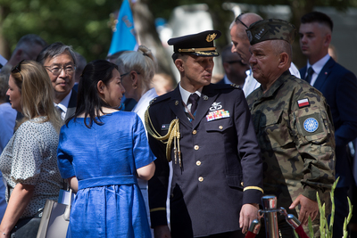 Uroczystości w 100. rocznicę Bitwy Warszawskiej 1920 – Ossów, 15 sierpnia 2020. Fot. Sławek Kasper (IPN)