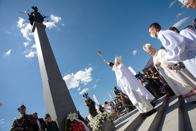 Uroczystości w 100. rocznicę Bitwy Warszawskiej 1920 – Radzymin, 16 sierpnia 2020. Fot. Sławek Kasper (IPN)