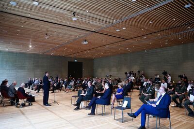 „Bitwa Warszawska. Wojna o wolność Europy” – debata historyków w Muzeum Józefa Piłsudskiego w Sulejówku – 20 sierpnia 2020. Fot. Sławek Kasper (IPN)