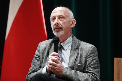 Prof. Krzysztof Kawalec (Uniwersytet Wrocławski, IPN). Debata historyków w Muzeum Józefa Piłsudskiego w Sulejówku – 20 sierpnia 2020. Fot. Sławek Kasper (IPN)