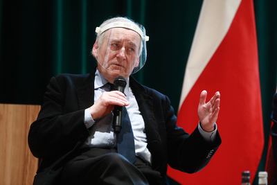 Prof. Janusz Odziemkowski (Uniwersytet Kardynała Stefana Wyszyńskiego). Debata historyków w Muzeum Józefa Piłsudskiego w Sulejówku – 20 sierpnia 2020. Fot. Sławek Kasper (IPN)