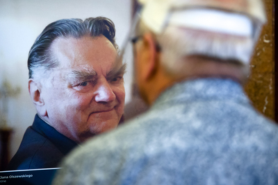 Otwarcie wystawy „Spojrzeć ludziom prosto w oczy… W 90. rocznicę urodzin Jana Olszewskiego” – Warszawa, 20 sierpnia 2020. Fot. Sławek Kasper (IPN)