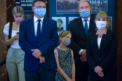 Otwarcie wystawy „Spojrzeć ludziom prosto w oczy… W 90. rocznicę urodzin Jana Olszewskiego” – Warszawa, 20 sierpnia 2020. Fot. Sławek Kasper (IPN)