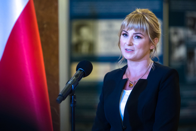 Otwarcie wystawy „Spojrzeć ludziom prosto w oczy… W 90. rocznicę urodzin Jana Olszewskiego” – Warszawa, 20 sierpnia 2020. Fot. Sławek Kasper (IPN)