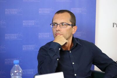 Dr hab. Patryk Pleskot. Dyskusja online wokół książki Patryka Pleskota „»Karnawał« po amerykańsku...” – 20 sierpnia 2020. Fot. Aleksandra Wierzchowska (IPN)