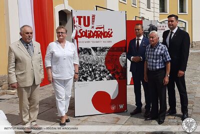 Otwarcie wystawy IPN „TU rodziła się Solidarność” – Nysa, 14 sierpnia 2020