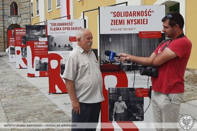 Otwarcie wystawy IPN „TU rodziła się Solidarność” – Nysa, 14 sierpnia 2020