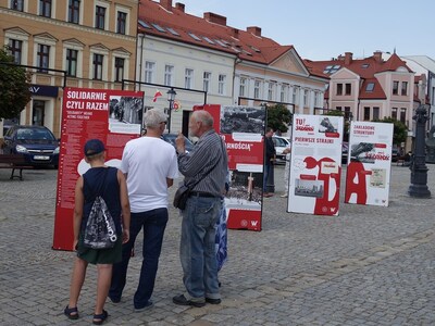 Otwarcie wystawy IPN „TU rodziła się Solidarność” – Konin, 14 sierpnia 2020. Fot. Fot. Witold Sobócki
