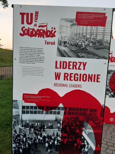 Otwarcie wystawy IPN „TU rodziła się Solidarność” – Toruń, 14 sierpnia 2020. Fot. IPN