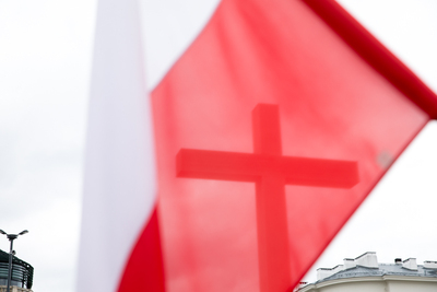 Otwarcie wystawy „Tu rodziła się Solidarność” na placu Piłsudskiego w Warszawie – 28 sierpnia 2020. Fot. Sławek Kasper (IPN)