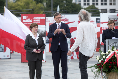 Wręczenie Krzyży Wolności i Solidarności zasłużonym działaczom opozycji antykomunistycznej z lat 1956–1989 – Warszawa, 28 sierpnia 2020. Fot. Sławek Kasper (IPN)