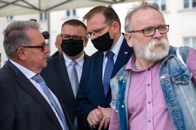 Otwarcie wystawy „Lech Kaczyński. Człowiek Solidarności (1949–2010)” – Warszawa, 7 września 2020. Fot. Sławek Kasper (IPN)