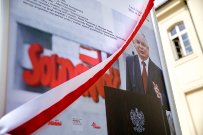 Otwarcie wystawy „Lech Kaczyński. Człowiek Solidarności (1949–2010)” – Warszawa, 7 września 2020. Fot. Sławek Kasper (IPN)