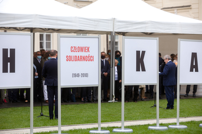 Otwarcie wystawy „Lech Kaczyński. Człowiek Solidarności (1949–2010)” – Warszawa, 7 września 2020. Fot. Sławek Kasper (IPN)