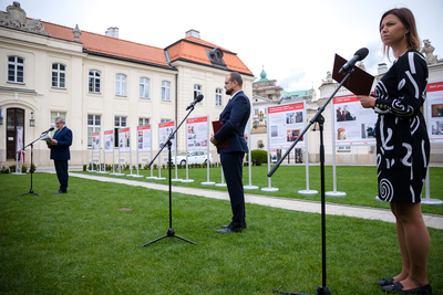 Otwarcie wystawy „Lech Kaczyński. Człowiek Solidarności (1949–2010)” – Warszawa, 7 września 2020. Fot. Sławek Kasper (IPN)