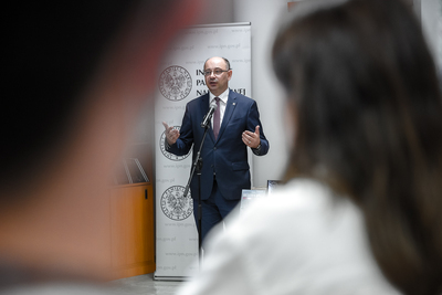 Dr Mateusz Szpytma, zastępca prezesa IPN – Warszawa, 10 września 2020. Fot. Sławek Kasper (IPN)