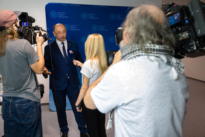 Briefing IPN na temat publikacji „Korekty ciąg dalszy...”, dotyczącej stosunków polsko-żydowskich – Warszawa, 14 września 2020. Fot. Sławek Kasper (IPN)