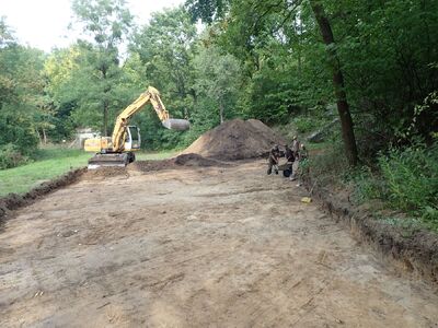 Trzeci etap prac ekshumacyjnych w Pomiechówku. Fot. Piotr Kędziora-Babiński (IPN)