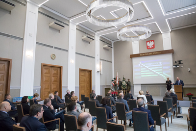 Odsłonięcie Ściany Pamięci poświęconej pracownikom NIK – Warszawa, 17 września 2020. Fot. Sławek Kasper (IPN)